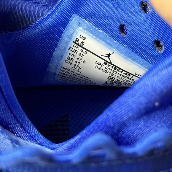 NEW Nike Jordan Proto-React Hyper Royal/Obsidian White Mens Sz 9.5 BV1654-401 main image 5